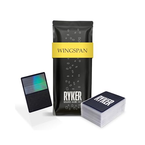 Ryker | Board Game Card Sleeve Kit for Wingspan (Clear)