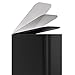 simplehuman 5L Slim Bathroom Trash Can with Soft Close Lid, Stainless Steel Waste Basket with Liner Pocket, 5 Liter / 1.3 Gallon, Matte Black
