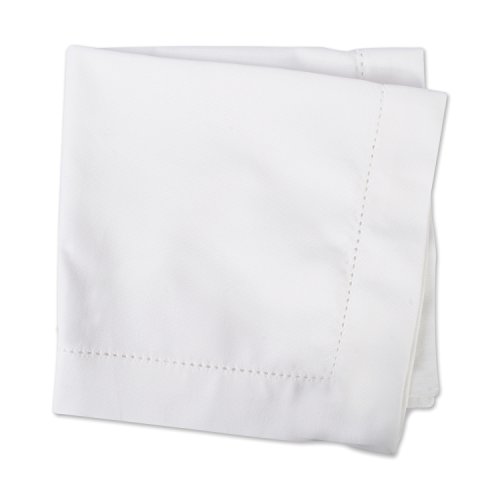 DII Guardanapo de algodão com costura de bainha de 45,7 x 45,7 cm, pacote com 4, Off White – perfeit