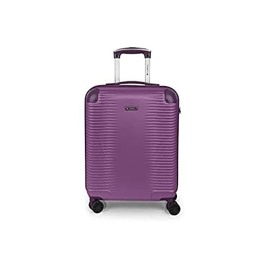 Gabol - Balance | Maleta de Cabina Rigidas de 40 x 55 x 20 cm con Capacidad para 32 L de Color Ciruela
