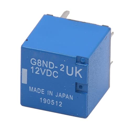 KETDDYEG 1pcs G8ND-2UK 12V DC Car Hand Brake Fragile Common Fault Relay Window Lift Relay G8ND Blue