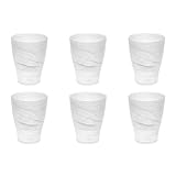  Scheurich \'Twirl\' Orchideentopf, Glas, 13 x 13 x 17 cm, Stück:6 Stück, Farbe:weiß