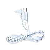 Easy@Home Replacement TENS Lead Wires, for EHE010/012pro,2.35mm Shielded Plug to Two 2mm Pin Connectors,2pc/Pack #EHE010-012(W)