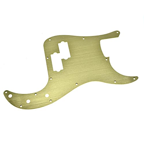 KAISH 13-Hole Metal Aluminium Anodized P Bass Style Pickguard American Modern Style Standard Bass Pick Guard...