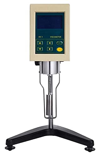 Digital Rotary Viscometer LCD Display Rotational Viscosity Measuring Meter with Measurement Range 1~2 x 1000000 mPa with Temperature Display