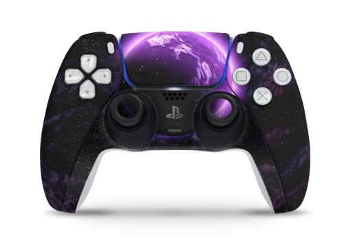 Skins4u Skins Folie Design Aufkleber kompatibel mit Sony PlayStation 5 Controller PS5 DualSense Skin Schutz Cover Purple Space.png