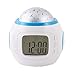 Ruilogod Gwiazda Projekcja Kalendarz Termometr Alarm Led Zegar Niebieski Biały