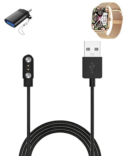 Cable de carga para reloj inteligente Paukila P91 con adaptador USB-C duradero