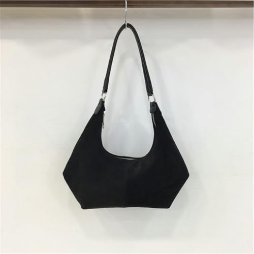 Women's Slouchy Suede Shoulder Bag Rhombus Design Underarm Tote Bag Versatile Work Purses for Fall Winter Travel2