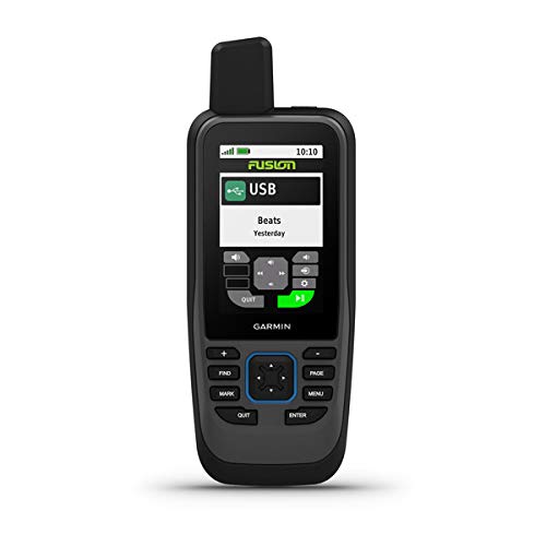 Garmin GPSMAP 86SC, Floating Handheld GPS with Button Operation, Preloaded BlueChart G3 Coastal Charts, Stream Boat Data from Compatible Chartplotters