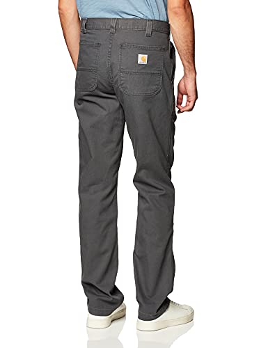 Carhartt Men's Rugged Flex Straight Fit Canvas 5-Pocket Tapered Work Pant, Shadow, 32W X 30L #TOP2