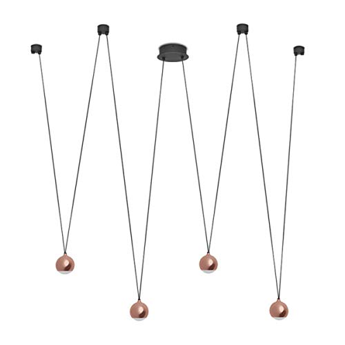 Preisvergleich Produktbild Vivida - Shallow 16W LED Pendelleuchte Roségold / Schwarz