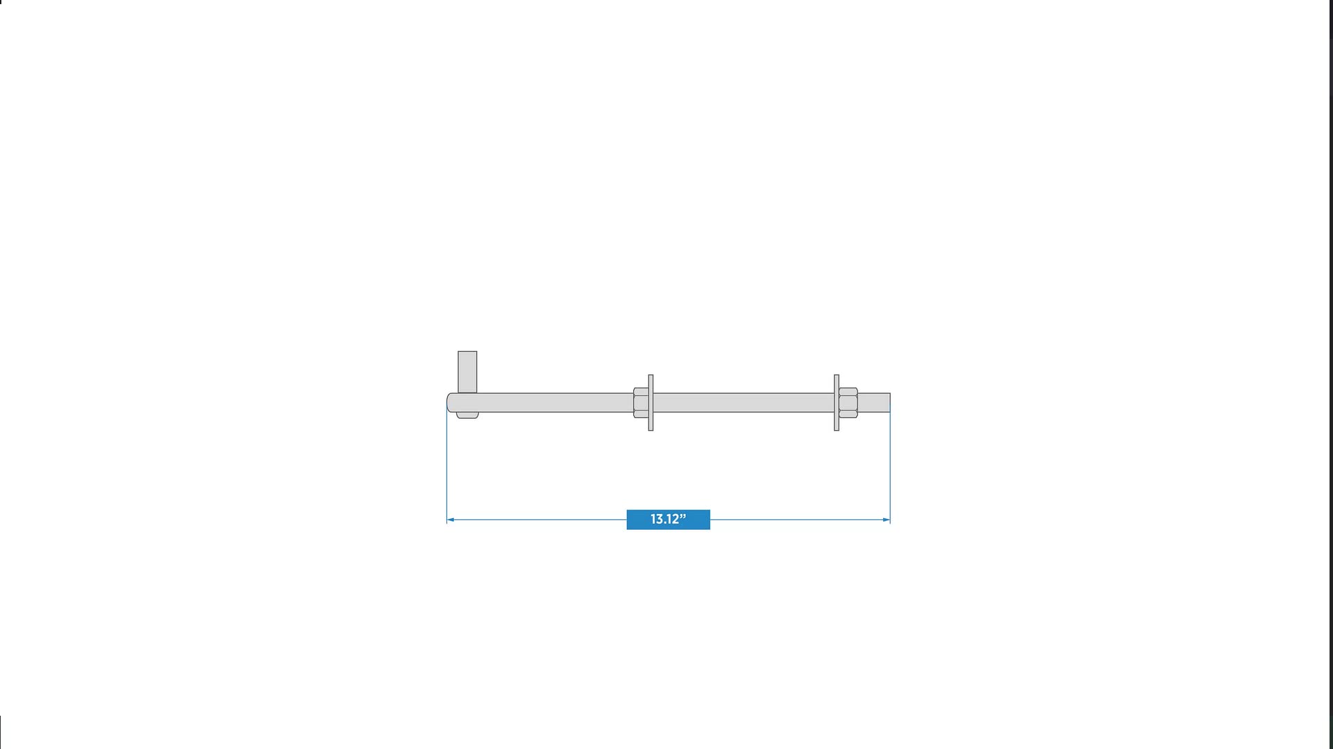 Tensor De Gancho Y Argolla 7/8'' X 12'' Toolcraft Uso Pesado