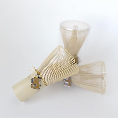Traditional Bamboo Matcha Whisk, 100-Prong Chasen with Capybara Charm, 4 x 2.5 Inches, Natural Tea Whisk for Japanese Matcha Preparation by Generic - Image 2