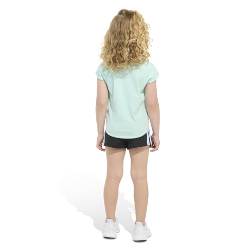 Image of adidas Girls' Graphic Tee Shirt and Mesh Short Set