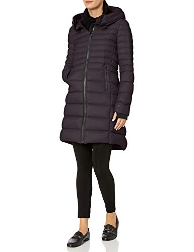 Soia & Kyo Women's GEANA Ladies Down Coat, Wide Hood, Black, L