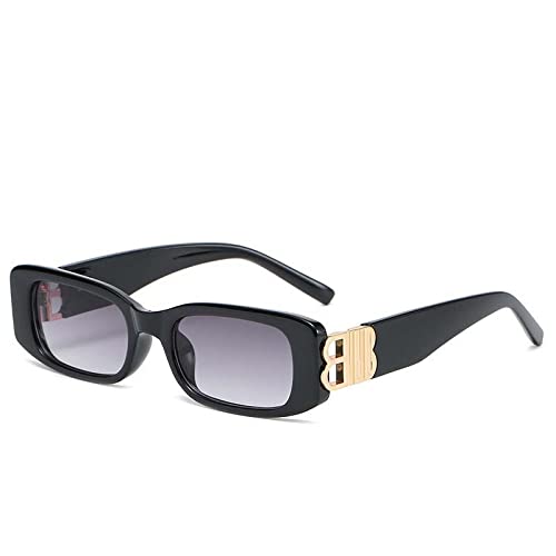 Letter B Sunglasses Women Retro Narrow Rectangle Ladies Sun glasses