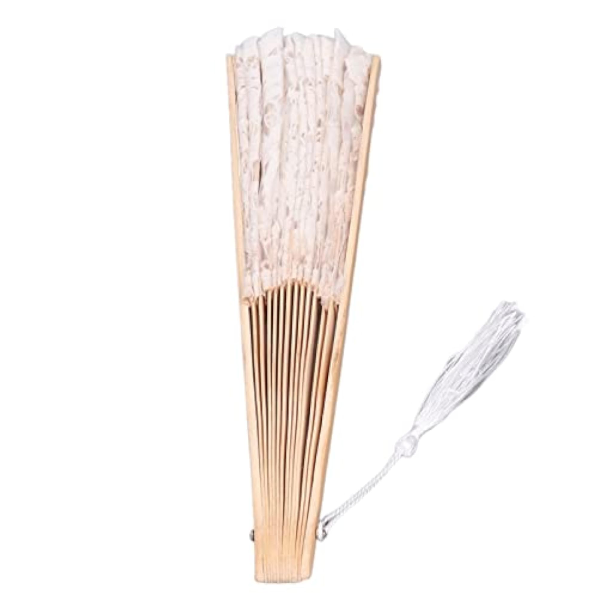 Exquisite Workmanship Lightweight Bamboo Fan with Tassel