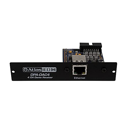 AtlasIED DPA-DAC4 Dante Enabled Accessory Card for Use w/ DPA2402/DPA1202/DPA602