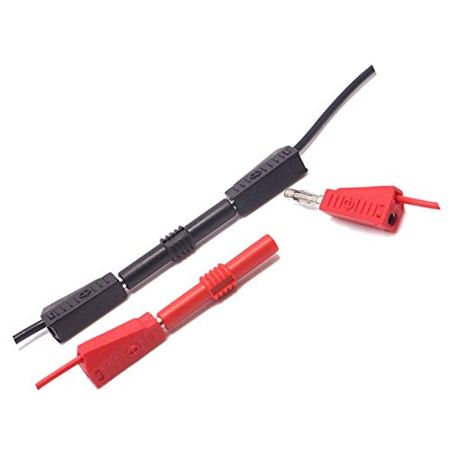 Adaptador de conector banana hembra 4mm, pack 4 unidades miniatura 4