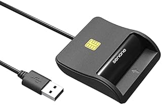 CAC Reader,DOD Military USB Common Access CAC Smart Card Reader, Compatible with Windows, Mac OS and Linux