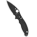 Spyderco Manix 2 Plain Edge Folding Knife, Black/Black