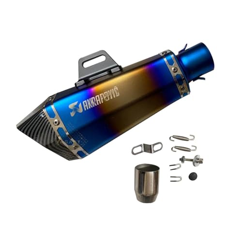 Vagary Universal Hexa Cut Akraphovic Exhaust With DB Killer Silencer for Bajaj, TVS, KTM, Suzuki, Yamaha, Hero Universal For Bike (MULTI)