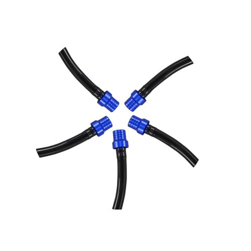 Image of PRO BAT 10 Pack One Way ATV Dirt Bike Fuel Tank Cap Gas Cap Tube Vent Breather for Dirt Bike All Quads Off-road Motorcycle PW50 PW80 TW200 CRF XR CR, Black&Blue