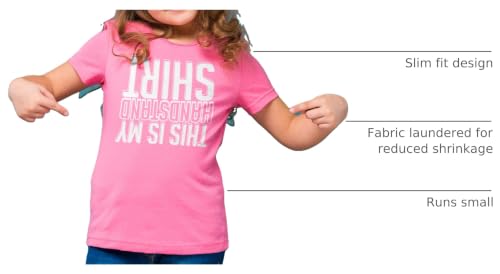 Image of Threadrock Big Girls' This is My Handstand Shirt Fitted T-Shirt