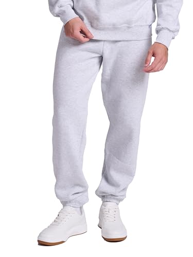 Image of Russell Athletic Men's Dri Power Fleece Elastic Bottom Sweatpants, Relaxed Fit, Moisture Wicking, with or Without Pockets