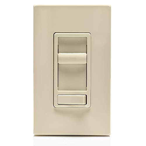Leviton Sureslide Dimmer Switch For Dimmable Led, Halogen And Incandescent Bulbs, 6674-P0T, Light Almond #TOP2
