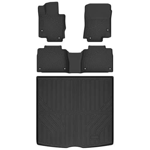 GLE350 Floor Mats - Fit for Mercedes Benz GLE 2020-2025 2026 (No for Coupe/AMG), All Weather Floor Mats & Cargo Liner for GLE350/GLE450 Accessories, Heavy Duty Waterproof