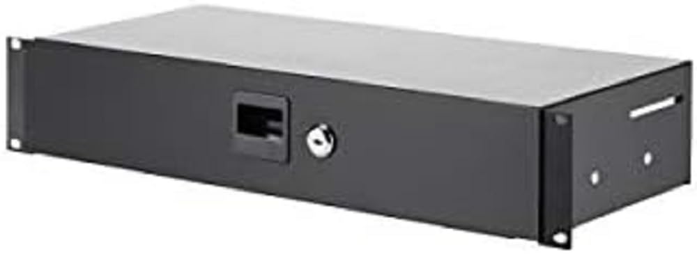 Adam Hall 19" Parts 87402 S - Rack Drawer 2 U Steel with 200 mm Depth