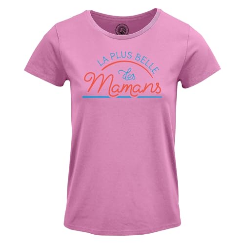 T-Shirt Femme Col Rond Mamans d'Amour - Célébrez le Bonheur en Famille