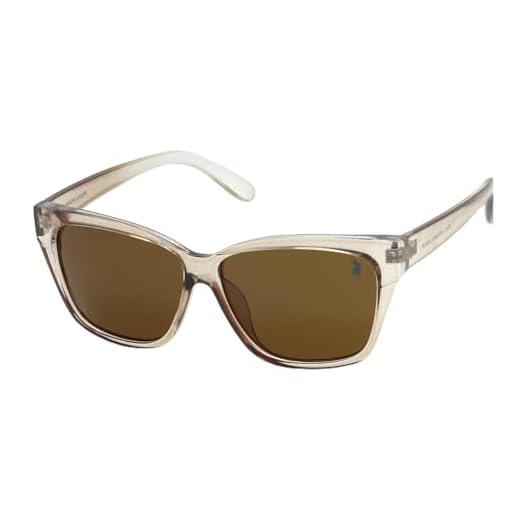 Óculos de Sol Feminino Clássico Polo London Club com Proteção UV400 Kit contém Case Couro ECO e flanela, NY2585 Marrom