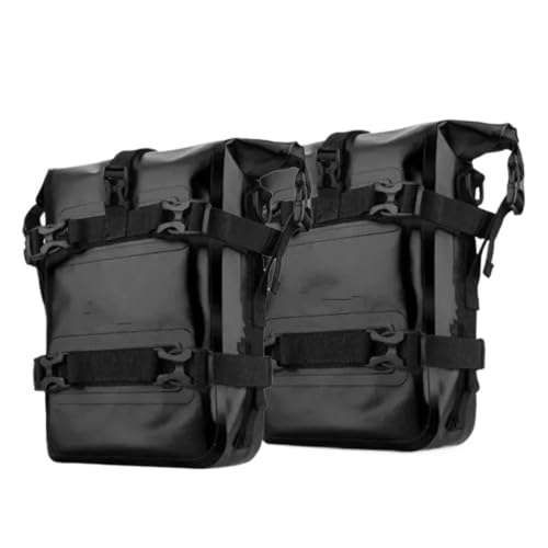 Sac de pare-chocs moto étanche et sacoche d'outils noire