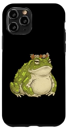 Frog Cute Toad Floral �X�}�z�P�[�X iPhone 11 Pro �p