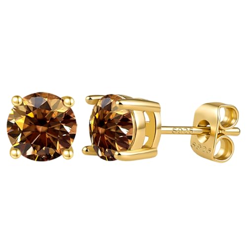 Boucles d'oreilles moissanite hypoallergénique pour peaux sensibles