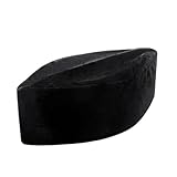 Beisto Muslim Hats for Men Black Kufi Hat Mens Muslim African Kufi Hats for Men Prayer Topi Cap Islamic Cap Hat Headwear Ramadan Fixed 59 cm