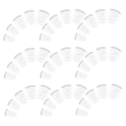TOYANDONA 50piezas Dedos Guitarra Silicona Funda Aislante Cubiertas Pulgar Dolor