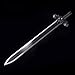 Handmade Anime Cosplay Props,Stainless Steel, Katana SAO Kirito Sword Real Metal-Night Sky