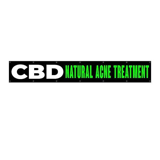 CBD Natural Acne Treatment Extra Large 13 oz Banner Heavy-Duty Vinyl Single-Sided with Metal Grommets