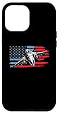Installation facile Coque pour iPhone 12 Pro Max Jets de chasse drapeau américain rouge blanc bleu patriotique 4 juillet