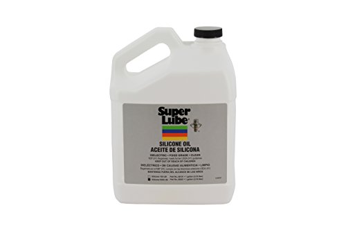 Super Lube 56501 Synthetic Silicone Oil 5000 cSt, 1 gal Bottle, Translucent Clear