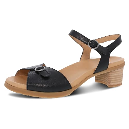 Dansko Tessie Multi-Strap Sandal for Women - A Subtle Heel and Memory Foam for All-Day Comfort - Unique Design for Easy Transition from Work to Evening