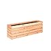 Mega Holz Pflanzkübel Modulo 30x120x39 cm Lärche, Blumenkübel aus Holz, wetterfest, Innen- und Außenbereich, Witterungsbeständig, Blumenkasten für Garten, Terrasse und Balkon, Modular und Stapelbar