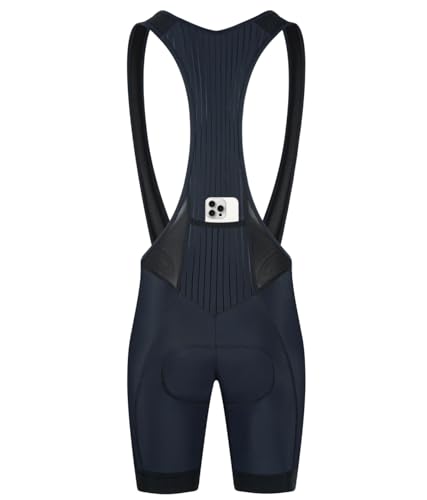 CEROTIPOLAR Baberos de ciclismo para hombre, con almohadilla larga para montar en bicicleta, pantalones cortos UPF50+, Entrepierna negra de 7.8 pulgadas, diseño de grava, XXL