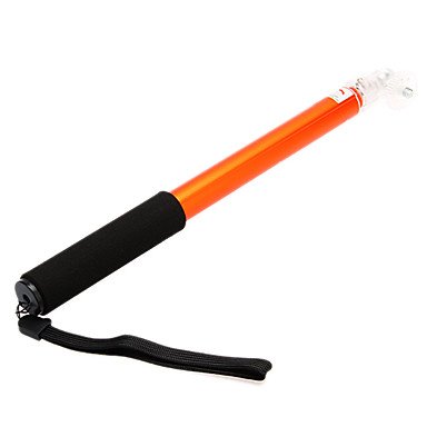 The Fotopro QP-903L monopod in its collapsed state, showing the handle and wrist strap.