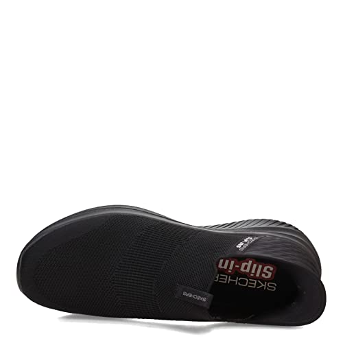 Image of Skechers Men's Ultra Flex 3.0 Smooth Step Hands Free Slip-ins, Black /Black, 11