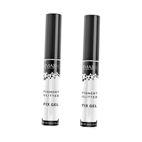 Ipetboom 1 Juego De Prebase De Ojos Pegamento Con Purpurina Para Ojos Gel Fijador De Sombras De Ojos Con Brillo Kit De Resaltador Con Spray UV Gel Fijador Sólido Para Cejas Base De